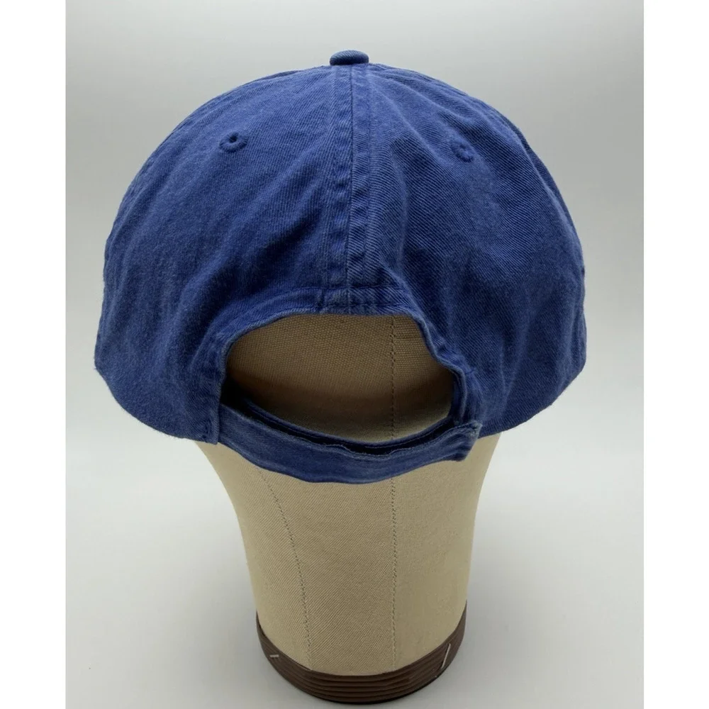 Disney MU Hat Monster Baseball Cap Adult One-Size Royal Blue Distressed Adjust